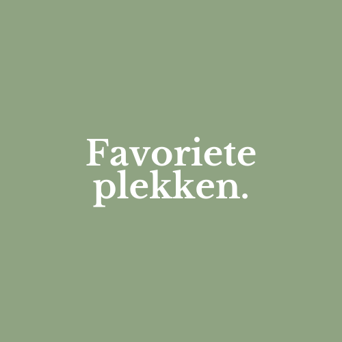 Favoriete plekken
